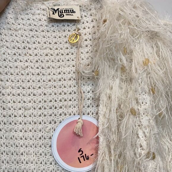 Show Me Your Mumu Holiday Collection Cardigan in Cream - Picture 2 of 4